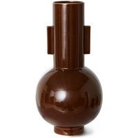 HKliving - Keramik Vase, L, espresso von HKliving