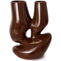HKliving - Keramik Vase Organic, L, espresso von HKliving