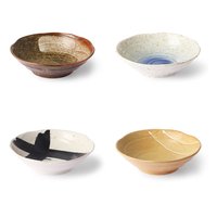 HKliving - Kyoto Schalen flach, Ø 16,5 cm (4er Set) von HKliving