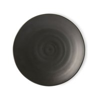 HKliving - Kyoto Teller, Ø 25,5 cm, matt schwarz von HKliving
