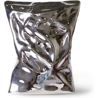 HKliving - Objects Bag of Crisps Vase, chrom von HKliving