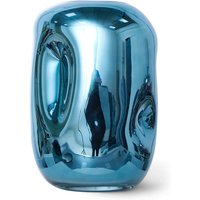 HKliving - Objects Chrome Vase, blau von HKliving