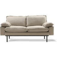 HKliving - Retro 2-Sitzer Sofa, beige von HKliving