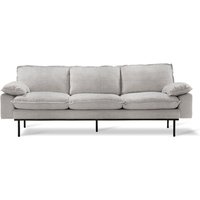 HKliving - Retro 3-Sitzer Sofa, hellgrau von HKliving