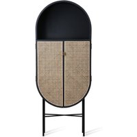 HKliving - Retro Schrank oval, schwarz von HKliving