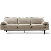 HKliving - Retro Sofa, 4-Sitzer, beige von HKliving