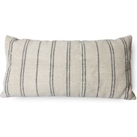 HKliving - Striped Kissen, schmale Streifen, blau / beige von HKliving