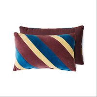 HKliving - Striped Samt-Kissen, 50 x 30 cm, speakeasy von HKliving