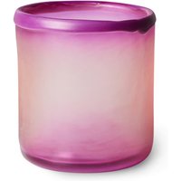 HKliving - Teelichthalter aus Glas, purple von HKliving