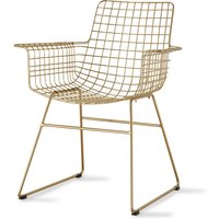 HKliving - Wire Arm Chair, Messing von HKliving