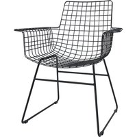 HKliving - Wire Arm Chair, schwarz von HKliving