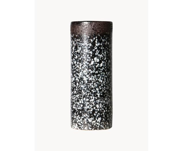 Handbemalte Keramik-Vase 70's mit reaktiver Glasur, H 19 cm von HKliving
