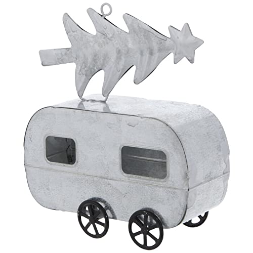 Verzinkter Camper mit Baumschmuck, Baumschmuck, Feriendekoration, 10,2 cm Länge Verzinkter Camper mit Baumschmuck, Baumschmuck, Feriendekoration, 10,2 cm Länge von HL Home