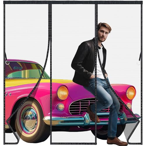 Fliegengitter Magnet Tur, 160x230cm Balkontür Insektenschutz Fliegenvorhang Magnetisch Türe, Insektenschutz Vorhang tür Terrassentür, Insektengitter Lamellenvorhang Magnetvorhang Schwarz Fliegengitter Magnet Tur, 160x230cm Balkontür Insektenschutz Fliegenvorhang Magnetisch Türe, Insektenschutz Vorhang tür Terrassentür, Insektengitter Lamellenvorhang Magnetvorhang Schwarz von HL-YFC