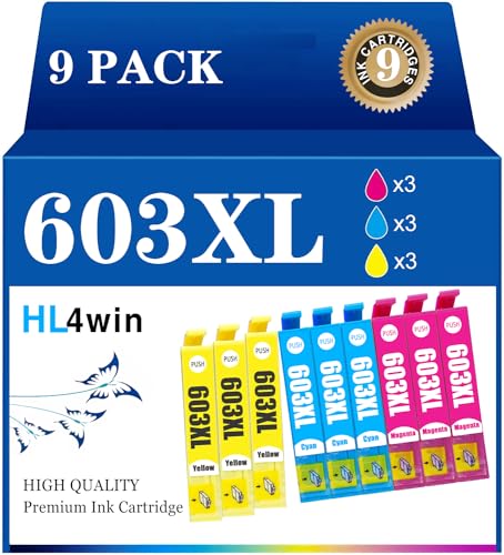 HL4win 603XL Patronen Kompatibel mit Epson 603 tintenpatronen 603XL Multipack,für Expression Home XP-3100 XP-2100 XP-2105 XP-4100 XP-4155, Workforce WF-2830 WF-2810 WF-2835 WF-2850 Druckerpatronen HL4win 603XL Patronen Kompatibel mit Epson 603 tintenpatronen 603XL Multipack,für Expression Home XP-3100 XP-2100 XP-2105 XP-4100 XP-4155, Workforce WF-2830 WF-2810 WF-2835 WF-2850 Druckerpatronen von HL4win