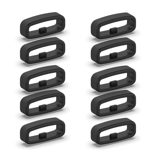 10 Stück Silikon-Verschluss, 22 mm, Armbandhalter, Smartwatch-Halter, Ersatzzubehör, Uhrenarmband von HLBEST