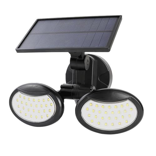 HLBEST Outdoor Bewegungssensoren Solarleuchten Doppelkopf Scheinwerfer 3 Arbeitsmodi Wasserdicht von HLBEST