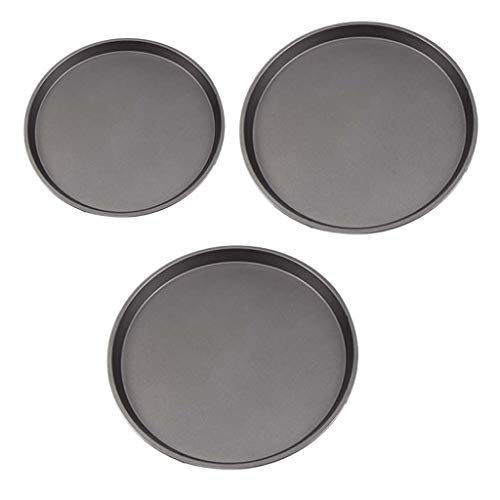 Karbonstahl-Backformen, 22,9 cm, Pizzablech, Backblech, Kuchenausrüstung, rund, Karbonstahl, Pizzablech, langlebiges Küchenzubehör für Kinder Karbonstahl-Backformen, 22,9 cm, Pizzablech, Backblech, Kuchenausrüstung, rund, Karbonstahl, Pizzablech, langlebiges Küchenzubehör für Kinder von HLBEST