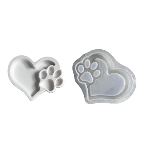 Praktische Silikonform in Herzform, Katzenpfoten, künstlerisches Herz, Katzen, Pfoten, Silikonhalter für Heimprojekte Praktische Silikonform in Herzform, Katzenpfoten, künstlerisches Herz, Katzen, Pfoten, Silikonhalter für Heimprojekte von HLBEST