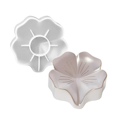 Silikon-Aufbewahrungsbox in Blumenform, Bastelwerkzeug, Seifenbasis, Silikon-Textur zum Basteln, Seifenhalter von HLBEST
