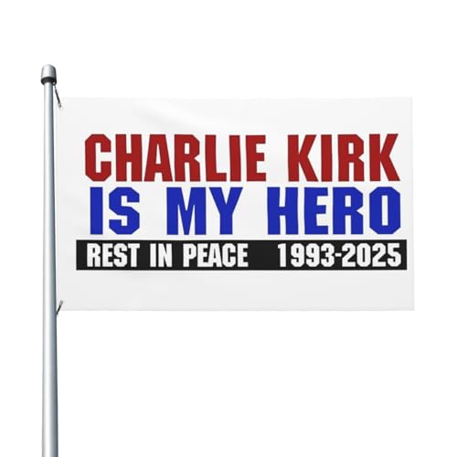 Charlie Kirk ist mein Held Flagge 3x5 Ft Dekorative Doppel-genäht Banner Outdoor Yard Flaggen Charlie Kirk ist mein Held Flagge 3x5 Ft Dekorative Doppel-genäht Banner Outdoor Yard Flaggen von HLBSDM