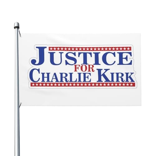 Gerechtigkeit für Charlie Kirk Flagge 3x5 Ft Dekorative Doppel-genäht Banner Outdoor Yard Flaggen Gerechtigkeit für Charlie Kirk Flagge 3x5 Ft Dekorative Doppel-genäht Banner Outdoor Yard Flaggen von HLBSDM
