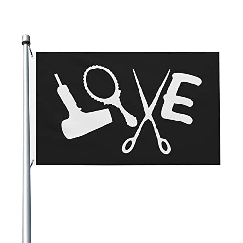Schere und Kamm Friseur Flagge 3x5 Ft Outdoor Dekoration Banner Hof Flagge für Haus Garten Schere und Kamm Friseur Flagge 3x5 Ft Outdoor Dekoration Banner Hof Flagge für Haus Garten von HLBSDM