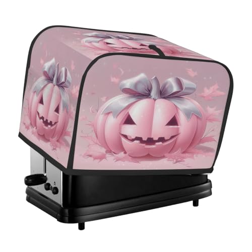 Toasterabdeckung für 2 Scheiben, Motiv: böses Halloween-Kürbisband, universeller staubdichter und wasserdichter Toasterschutz, kratzfester Stoff für Küchengeräte Toasterabdeckung für 2 Scheiben, Motiv: böses Halloween-Kürbisband, universeller staubdichter und wasserdichter Toasterschutz, kratzfester Stoff für Küchengeräte von HLBSDM