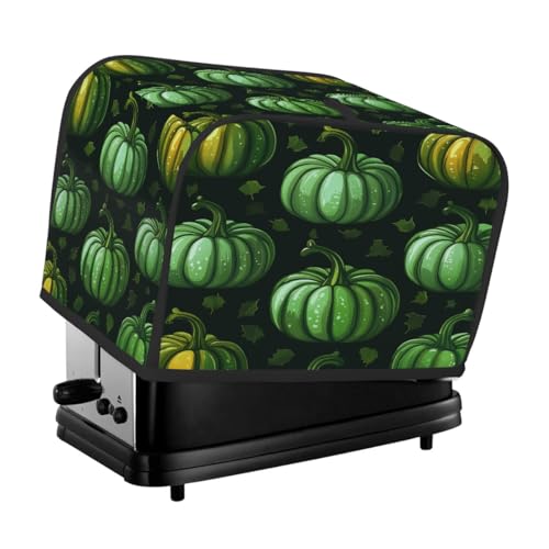 Toasterabdeckung für 2 Scheiben, grüner Kürbis, universeller, staubdichter und wasserdichter Toasterschutz, kratzfester Stoff für Küchengeräte Toasterabdeckung für 2 Scheiben, grüner Kürbis, universeller, staubdichter und wasserdichter Toasterschutz, kratzfester Stoff für Küchengeräte von HLBSDM