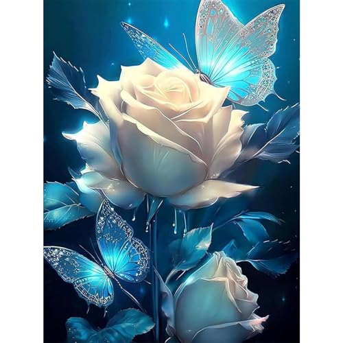 HLEIUKT Diamond Painting Erwachsene, Schmetterling Diamond Painting Blumen, 5D DIY Diamond Painting Kinder, Diamond Painting Zubehör, DIY Diamant Painting Bilder Groß für Home Wanddeko Décor(30x40cm) HLEIUKT Diamond Painting Erwachsene, Schmetterling Diamond Painting Blumen, 5D DIY Diamond Painting Kinder, Diamond Painting Zubehör, DIY Diamant Painting Bilder Groß für Home Wanddeko Décor(30x40cm) von HLEIUKT