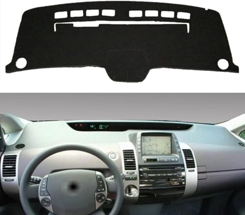 HLELU Auto Armaturenbrett Abdeckmatte für Toyota Prius 2004-2009, Sonnenschutz Dashmat Pad Instrument Plattform Matte Anti UV Teppich Interior Zubehör von HLELU