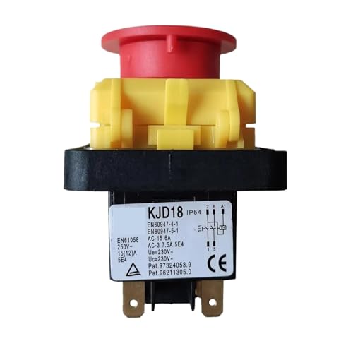 Electromagnetic Push Button Switch KJD18, For Industrial Machine Tool Equipment AC 250V 400V 15(12) A CE(250V) von HLFLBAVATW