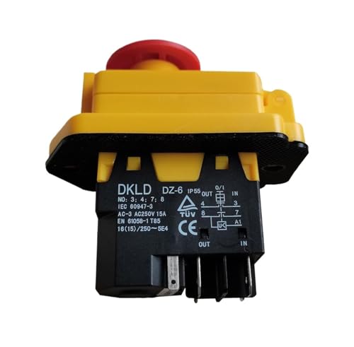 Emergency Stop Push Button Switches DKLD DZ-6, For Industrial Machine Tool Equipment Ac 250V 16(15) A 5E4(DZ-6E) von HLFLBAVATW