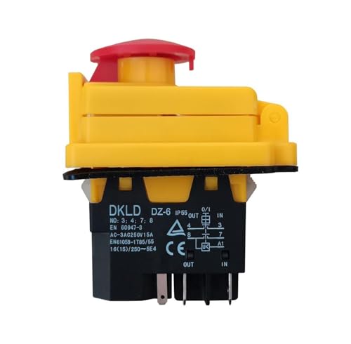 Emergency Stop Push Button Switches DKLD DZ-6, For Industrial Machine Tool Equipment Ac 250V 16(15) A 5E4(DZ-6I) von HLFLBAVATW