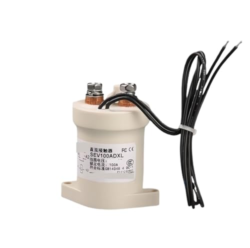 SEV100A High Voltage Vacuum DC Contactor, 12V/24V/48V/84V DC Relay Power Motor Control Tool Electric Motor EV Charger(1NO,24V) von HLFLBAVATW
