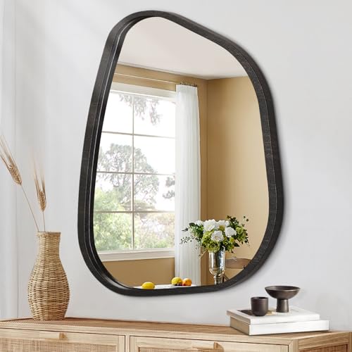 Unsymmetrische spiegel sind 50x40CM groß, unregelmäßige ellipsie-spiegel, einzigartige formen eines modernen holzrahmens, geschminkt in form einer wandbinde für den eingangsbereich des wohnzimmers Unsymmetrische spiegel sind 50x40CM groß, unregelmäßige ellipsie-spiegel, einzigartige formen eines modernen holzrahmens, geschminkt in form einer wandbinde für den eingangsbereich des wohnzimmers von HLFMVWE