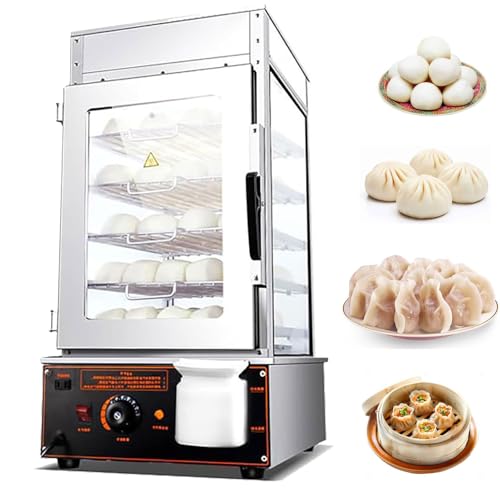 Gewerblicher Brötchen-Dampfgarer, 5-stufige Brötchen-Wärmevorrichtung, 1200 W elektrischer Warmhalteapparat, Temperaturbereich 30–110 °C, Beleuchtungsfunktion oben für Restaurants und Geschäfte Gewerblicher Brötchen-Dampfgarer, 5-stufige Brötchen-Wärmevorrichtung, 1200 W elektrischer Warmhalteapparat, Temperaturbereich 30–110 °C, Beleuchtungsfunktion oben für Restaurants und Geschäfte von HLGKBY