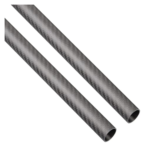 2 STÜCKE 500mm Carbonfaserrohre 3K Köperbindung Mattes Finish Rolle Verpackt for DIY Quadcopter/Multicopter(16x12x500mm) von HLHLH