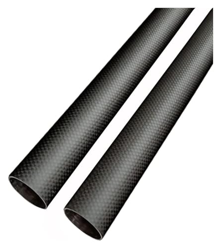 500 mm Kohlefaserrohre, 3K-Rolle, gewickelt, Leinwandbindung, mattes Finish, for DIY-Quadrocopter/Multicopter (2er-Pack)(14x8x500mm) von HLHLH