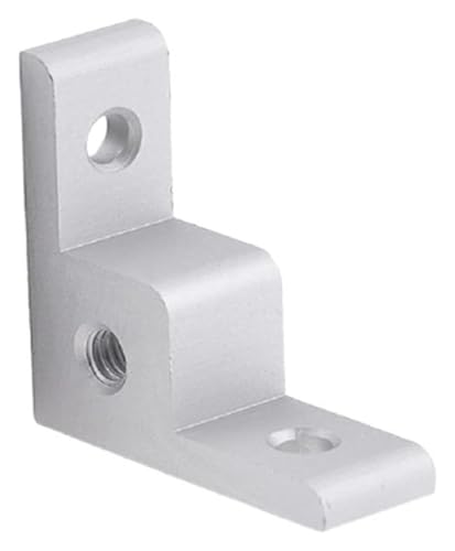 Aluminium 2020 Ecke, 2pc 1515 2020 Aluminium Profil Loch 10Mm Geeignet for M6 5,1 Stecker Rechten Winkel(Silver) von HLHLH