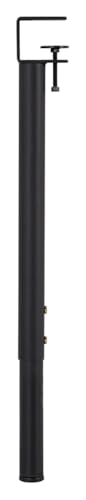 HLHLH F-förmige, anklemmbare, einfach zu montierende Tischbeine ohne Bohren, verstellbare Möbelbeine, einstellbare Höhe 65–95 cm(Black,1pcs) von HLHLH