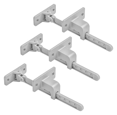 HLHLH Sicherheitsschlösser, Fenster-Sicherheitsschlösser, Fensterbegrenzerhaken, Fensterstopper, Tür-Diebstahlschutzbegrenzer, verwenden, 3M VHB-Kleber, kein Werkzeug oder BOH von HLHLH