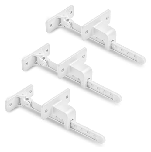 Sicherheitsschlösser, Fenster-Sicherheitsschlösser, Fensterbegrenzerhaken, Fensterstopper, Tür-Diebstahlschutzbegrenzer, einfach zu installieren und zu verwenden, 3M VHB-Kleber, kein Werkzeug oder Boh von HLHLH