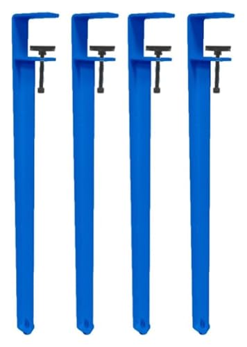 HLHLH Tischbeine mit Metallklemme for Couchtisch und Bar, F-förmiger Esstischfuß mit Bodenschonern, verstellbar und ohne Stanzen(Blue,71cm(27.9in)) von HLHLH