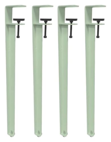 HLHLH Verstellbare Tischbeine aus Metall for DIY-Couchtische, mit Schutzpolster und Inbusschlüssel, F-förmiges Design, einfache Installation, kein Bohren erforderlich(Green,40cm) von HLHLH