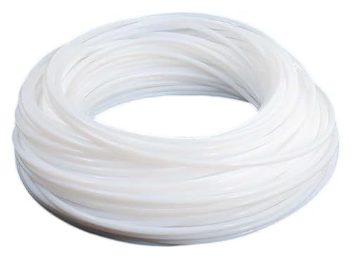PTFE-Teflonschlauch mit 4 mm Innendurchmesser und 5 mm/6 Außendurchmesser, Meter langer weißer Verbindungsschlauch for 3D-Drucker(5mm) von HLHLH