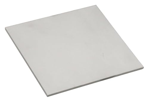 Reines Zinnblech Sn-Metallplatte 100 × 100 × 0,02 mm - 100 × 100 × 10 mm, geeignet for wissenschaftliche Forschungsexperimente und Bastelprojekte(100x100x3mm) von HLHLH