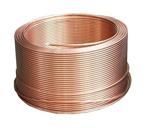 T2 Weiche Kupferrohrspule Ø7–8 mm 2 m Flexibler Schlauch for Klimaanlagen, HLK-Anlagen, Kühlung, Mini-Split-Kupferrohr, geglüht, korrosionsbeständig, einfache Montage(Φ8x0.6 mm) von HLHLH
