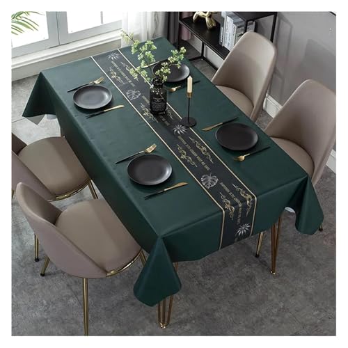 wasserdichte Tischdecke Modern Dark Series Printing Wasserdichter Tisch Hochzeitsdekoration Rechteckige Couchtische Abdeckung Picknickdecke(Zbq8370 (7),140200cm) von HLHLH