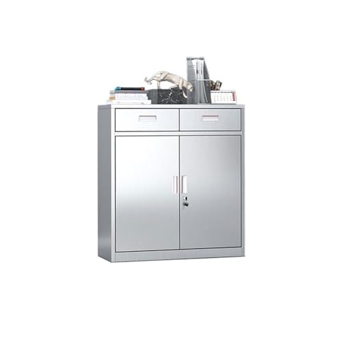 Aktenschrank Edelstahl-Lagerschrank, Aktenschrank, Büromöbel, einfacher moderner Datenschrank, Büro-Wandschrank Aktenschränke für das Home Office von HLHLOP777